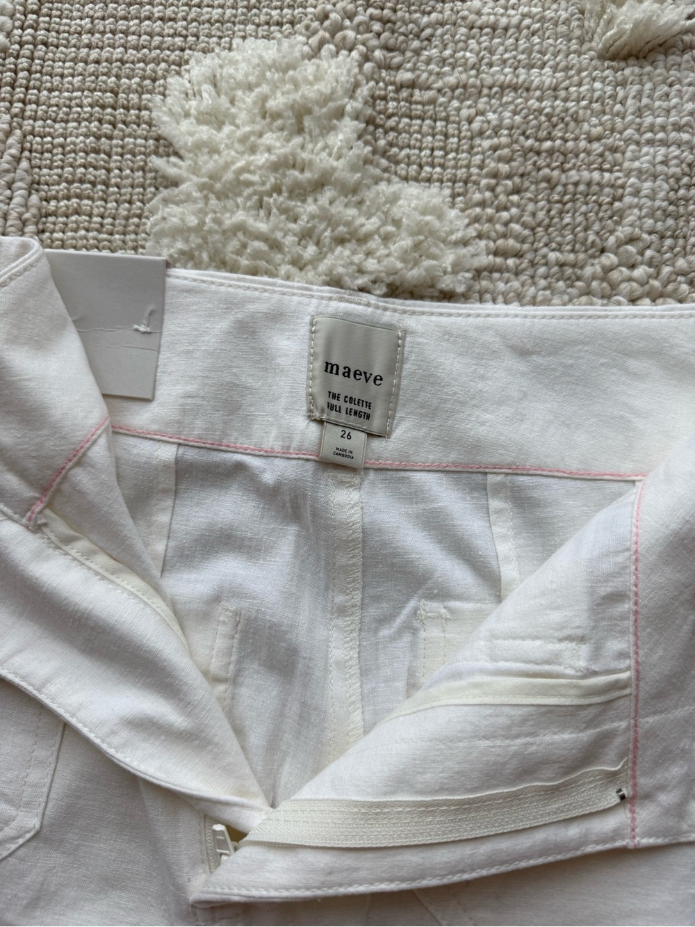 Maeve White Wide-Leg High-Rise Jeans - Picture 5 of 6